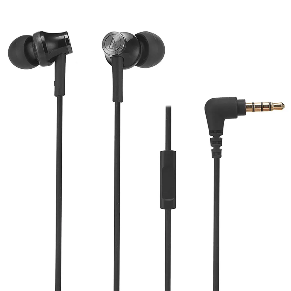 

Audio-Technica ATH-CK350IS Ergonomic Wired In Ear Earphone Dynamic Sealed Type Music Sports Earbuds With Microphone