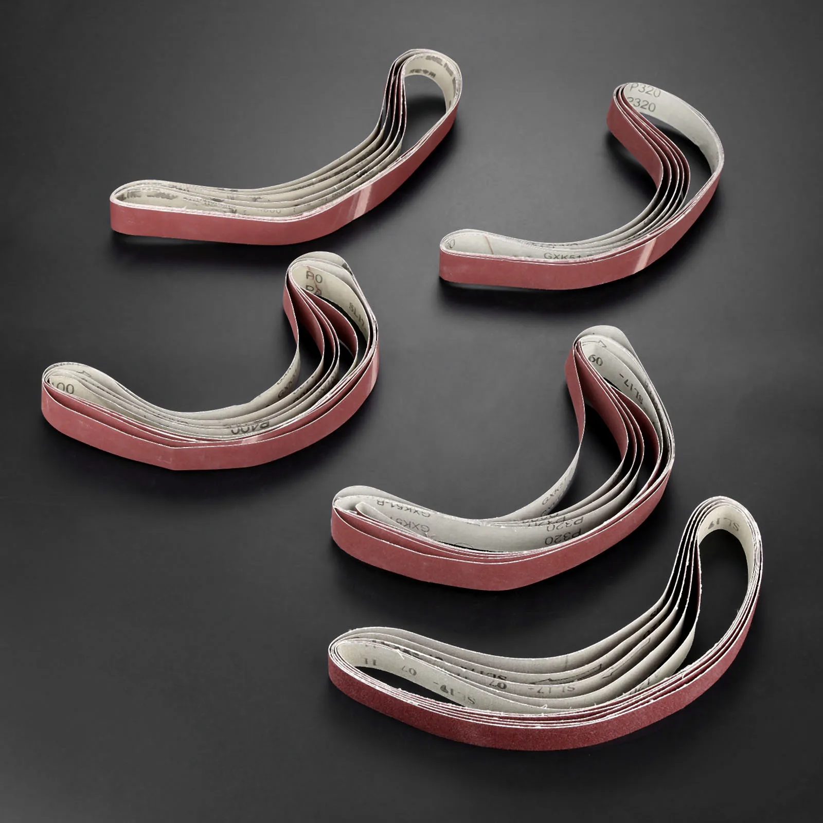 DRELD 5Pcs 760*25mm Abrasive Sanding Belts 1