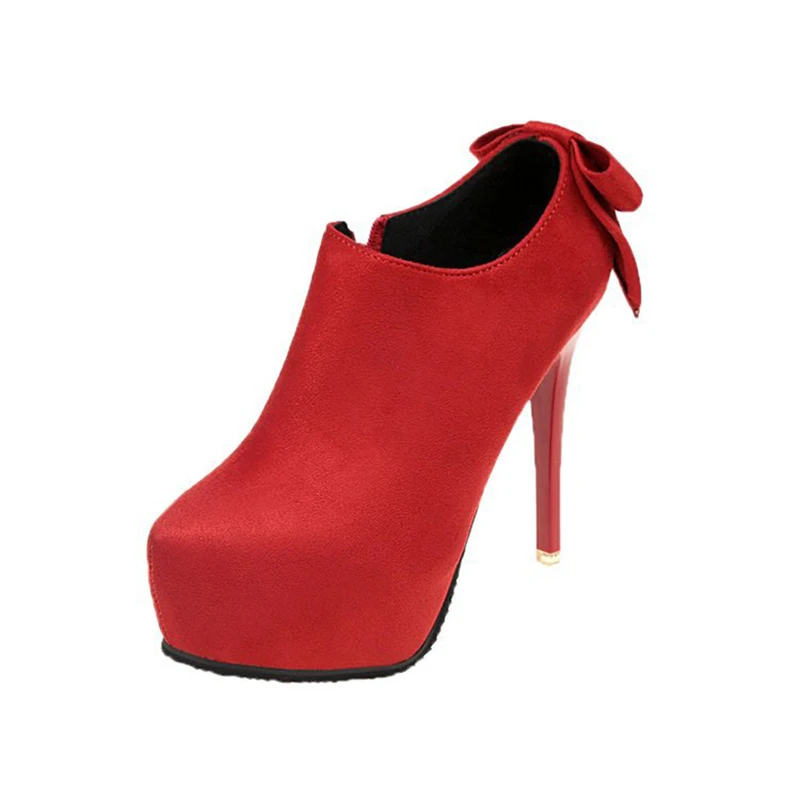 

Shoes Woman Boots 2019 Stiletto Super High Heel Boots Platform Women Booties Ankle Boots Krazing Pot Shoes Winter Women NO.212
