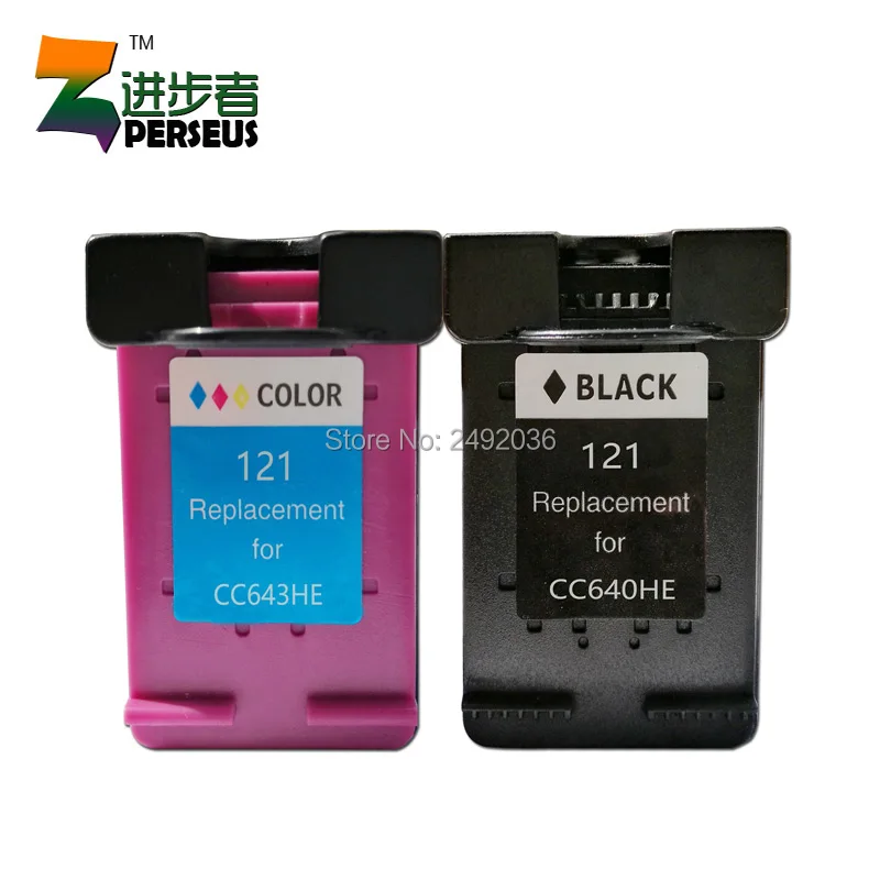 2#Pack,Perseus Ink Cartridge For HP 121XL 121 Black&Color High Yield Replacement Compatible for