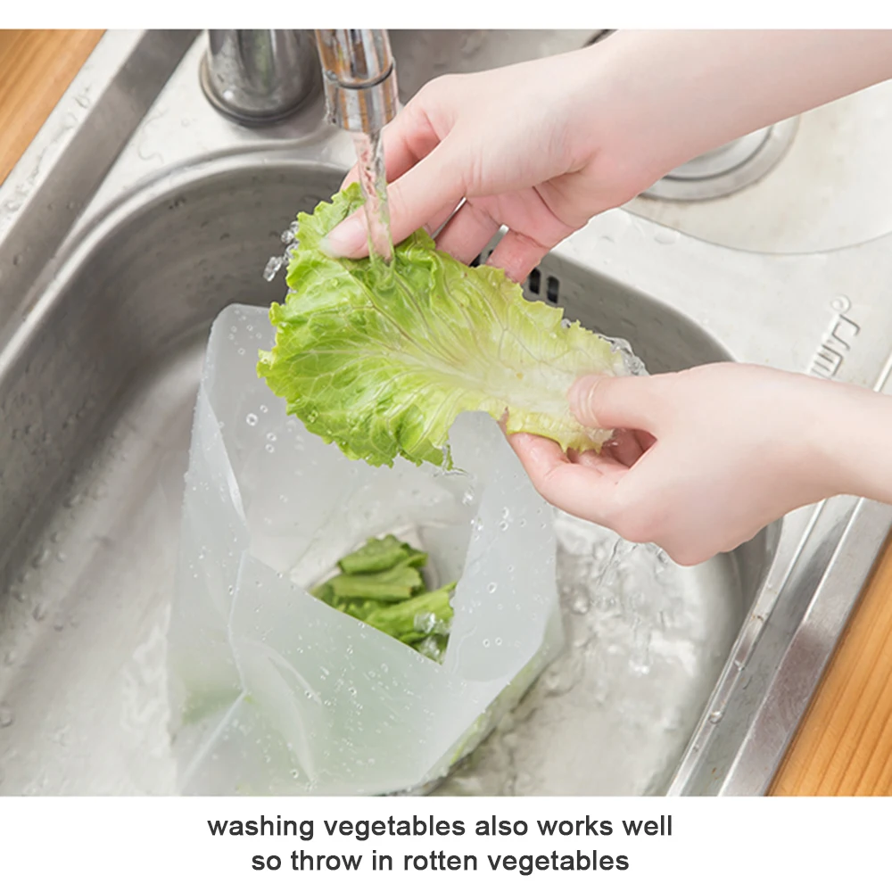 Kitchen Clip Garbage Storage Rack Garbage Bag Holder Household Kitchen Drain Bag Organizer