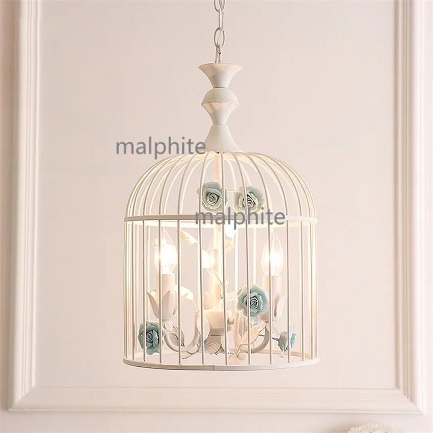Photo inspiration: Fresh Look at Nordic Style Iron Art Bird Cage Pendant Lamp Living Room