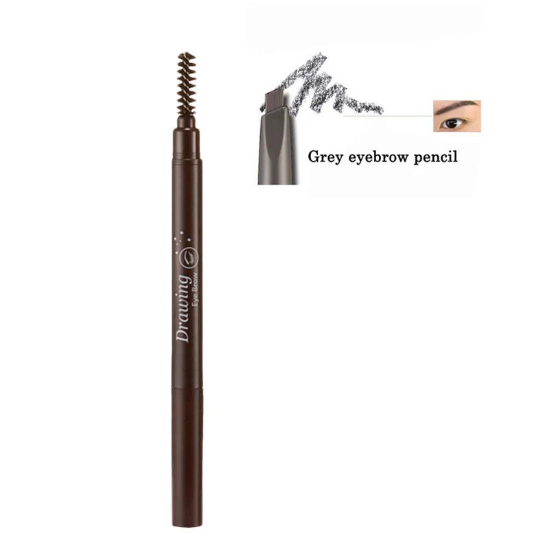 Водостойкий карандаш для бровей с кисточкой, автоматическая ручка для бровей, инструменты для макияжа глаз, карандаш для бровей, усилитель, темно-коричневый кофе