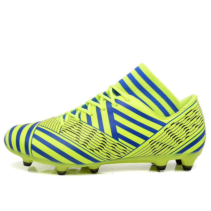 

football shoes for men high cleats soccer original With Socks Professional Football Boot FOOTBALL WITH ANKLE BOOTS