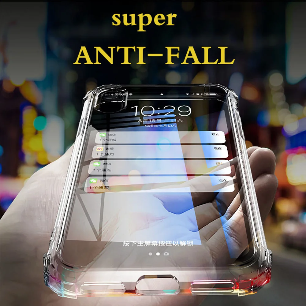 For Samsung phone case Note 9 Note8 S9 S9plus S8 S8Plus S7 edge Shockproof Bumper Soft Silicone TPU Transparent Cover |
