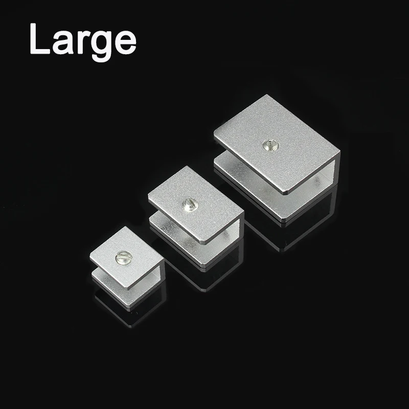 DHL 200PCS Large Space Aluminum Glass Shelf Clamp ...