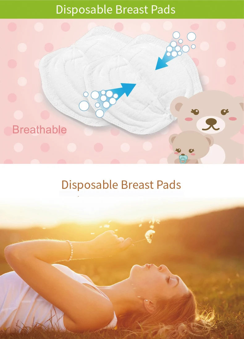 42Pcs Disposable Breast Nursing Pads Nipple Cover Leakproof Breastfeeding Care Breast Feeding For Breastfeeding Bra