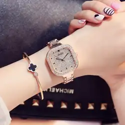 Браслет часы Женские Элегантные Роскошные наручные часы со стразами женские кварцевые часы для девочек saati relogio feminino reloj mujer