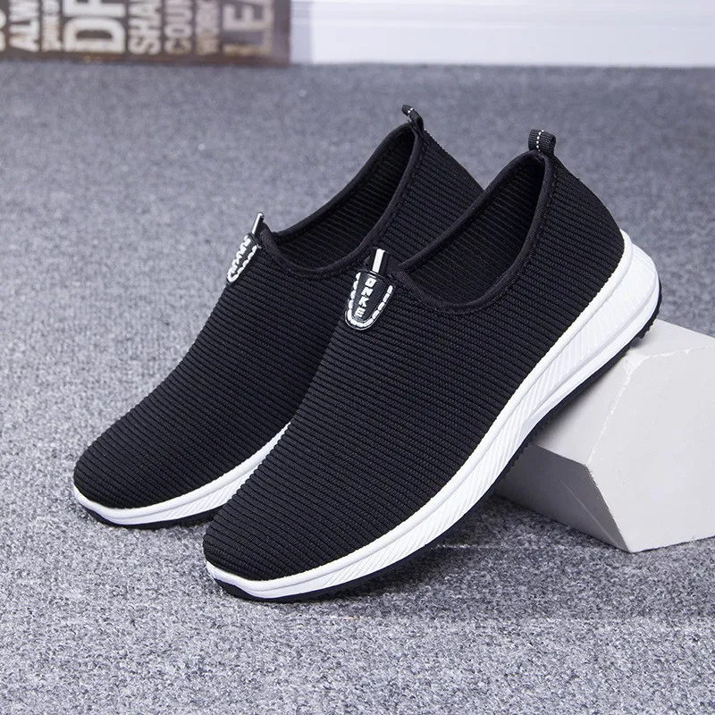 

Dropshipping Fashion Breathable Mesh Men Shoes Non-slip Rubber Sole Man Shoes 2019 Summer Autumn Plus Size Male Black Shoes
