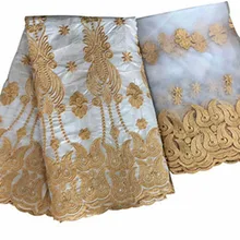 Модные женские туфли в африканском стиле фут ткани с бисером белый кружевной хлопковый Базен riche высокое качество парча в Гвинейском стиле 5+ 2 ярдов/Лот