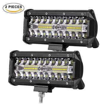 

7inch 120W 72W LED work light bar car Driving light for Off Road truck 4WD 4x4 UAZ SUV ATV motorcycle ramp 12V 24V auto LED lamp