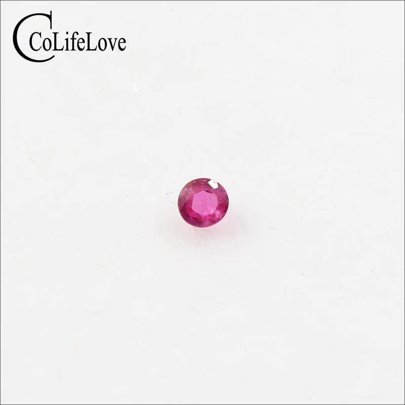 Цена 2 мм и 2,5 мм круглая огранка Рубин драгоценный камень натуральный рубин россыпью драгоценный камень для ювелирного магазина