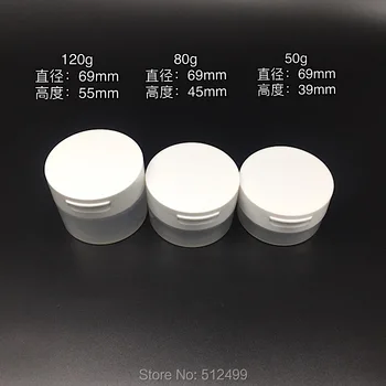 

10/30pcs 50/80/120ml g Plastic empty cream bottle cream jar face mask box massage cream bottle hand cream Refillable bottle