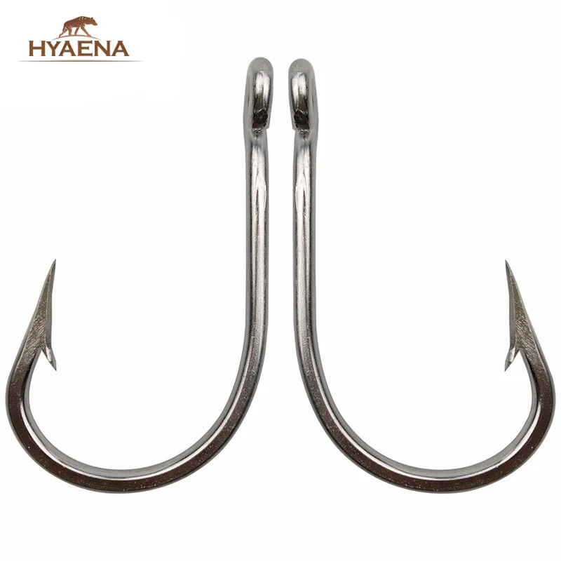 10 шт. рыболовные крючки для ловли тунца из нержавеющей стали|fishing hooks sizes|tuna