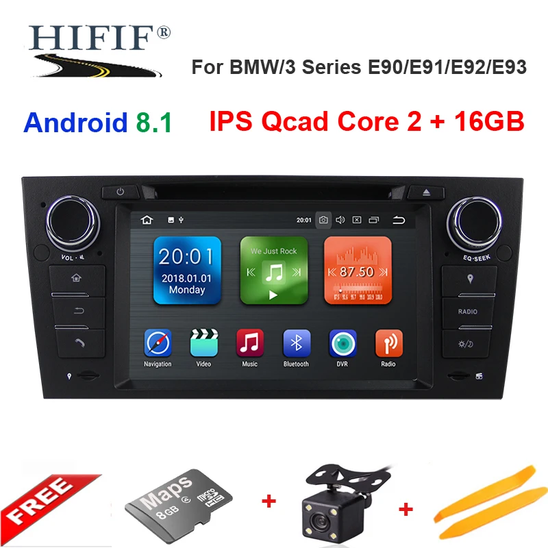 Clearance 1 Din Car Multimedia Player GPS Android 8.1 For BMW/320/328/3 Series E90/E91/E92/E93 DVD Player Radio FM Quad Core 2+16GB 0 Clearance 1 Din Car Multimedia Player GPS Android 8.1 For BMW/320/328/3 Series E90/E91/E92/E93 DVD Player Radio FM Quad Core 2+16GB 0