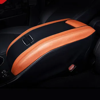 

Leather Center Armrest Storage Box Cover For Toyota Highlander 2015 2016 2017 AB074