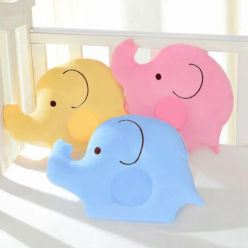New Baby Soft Cotton Lovely Pillow Cartoon Elephant Shape Pillow Sleep