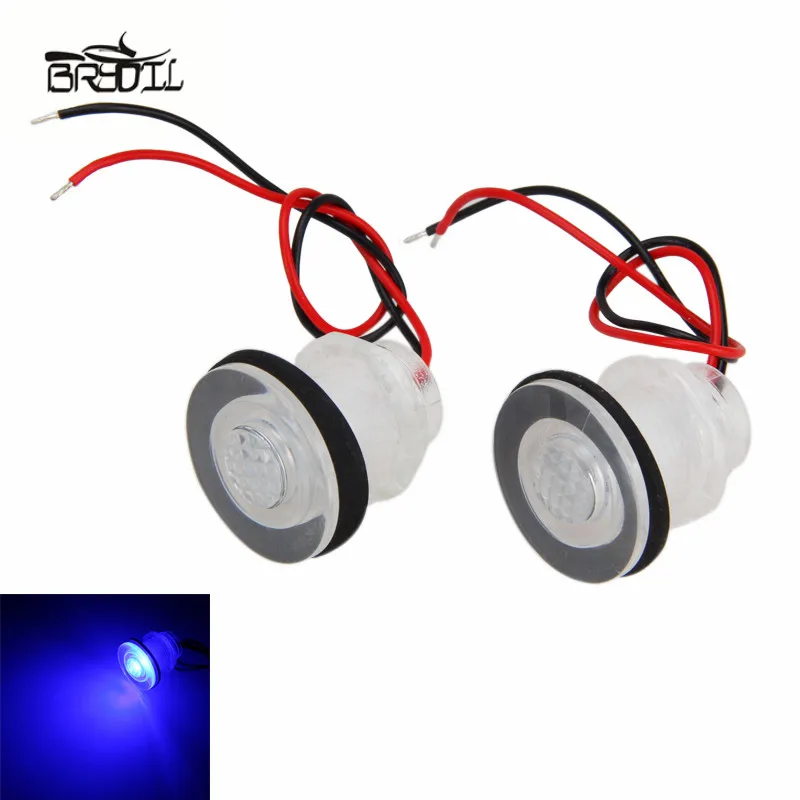 

1 Pair Boat Marine RV Waterproof 12V LED Courtesy Light For Boats Stair Livewells