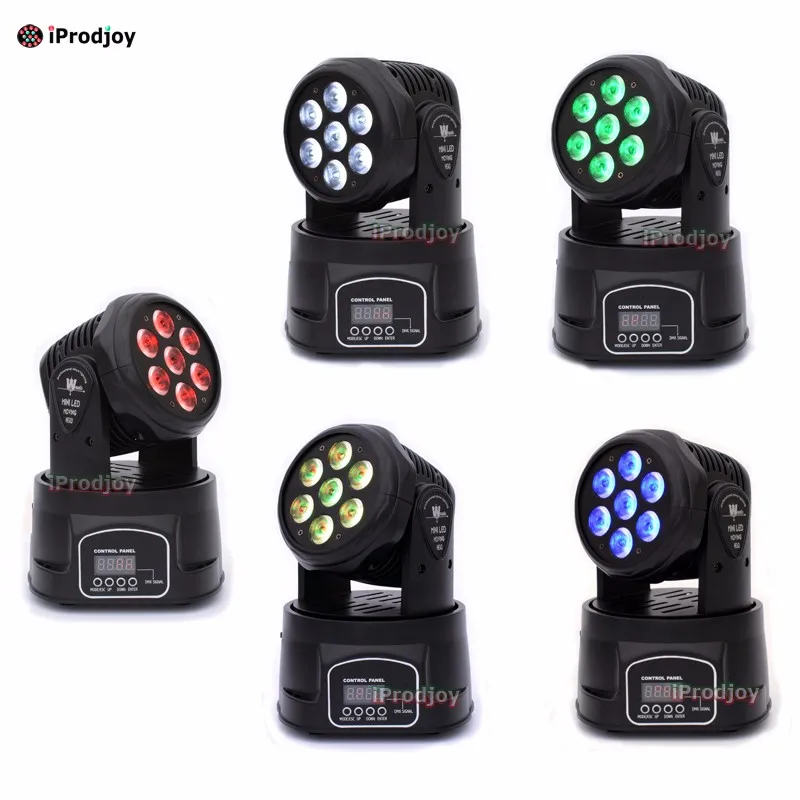 Mini Led Moving Head Wash 7x12w Beam Light  Stage Disco Dj Dmx Lamp Rgbw lumiere Strobe Laser Show Christmas Party Licht (1)