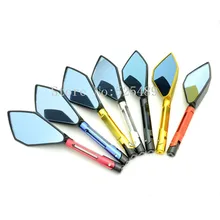 2×6 colores grandes espejos retrovisores los espejos laterales de aluminio cnc motorcycle universal para honda yamaha suzuki kawasaki ktm benelli
