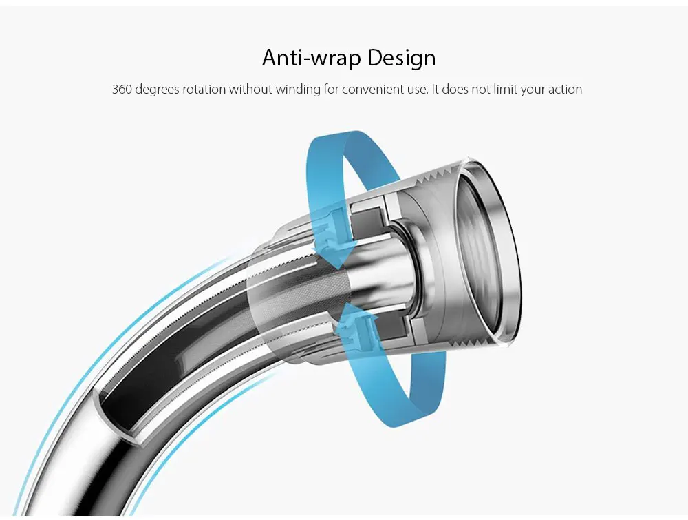 Diiib Dabai Shower Head Hose Set 3 Modes Adjustment 360 Degrees 120mm 53 Water Hole from Xiaomi Youpin