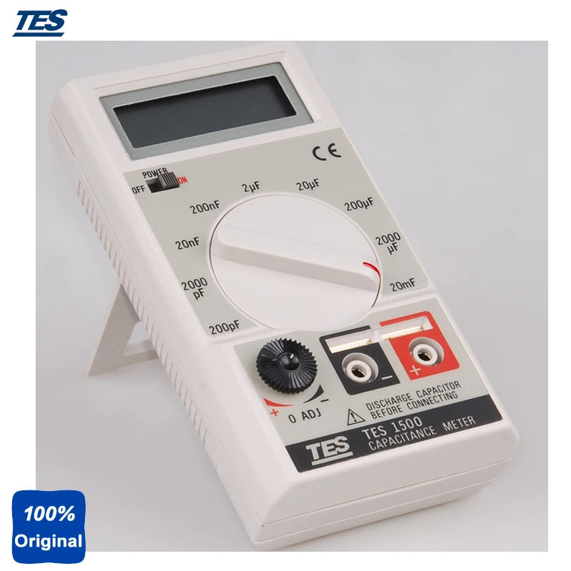 Capacitance Tester Meter up to 20mF 20000uF TES1500