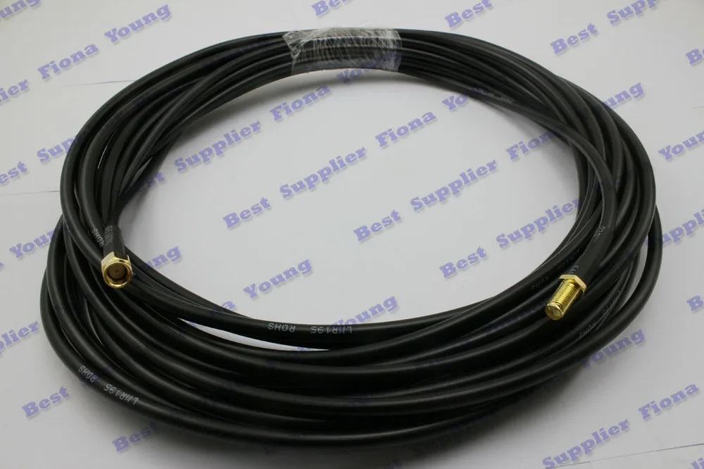 

50 pcslot Goldplated Straight SMA Male Plug to Straight SMA Female Jack 20 m RG195 Coaxial Extension Pigtail Cable via Express