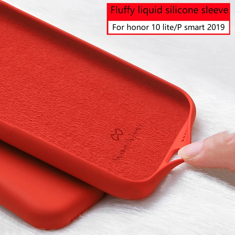 

FCOWB for huawei P smart 2019 case Anti-knock Official liquid silicone phone case for huawei honor 10 lite P smart 2019 cover