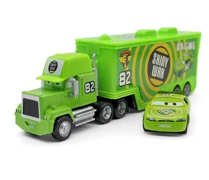 2PCS/SET Disney Pixar Cars 2 3 1:55 Diecast Alloy Metal Car Lightning McQueen Jackson Storm Mack Uncle Truck Model Car Kids Toy 10