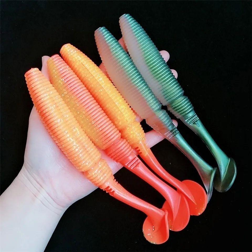Noeby 5pcs 17cm 38g fishing lure big saltwater deep sea silicone fish soft fishing bait large fishing tackle