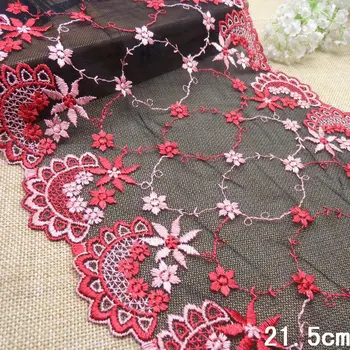 

17Yard 21cm Embroidered Lace Trim Guipure Lace Dentelle Lace Trimmings Embroidery Lace Fabric For Wedding Dresses AC0067
