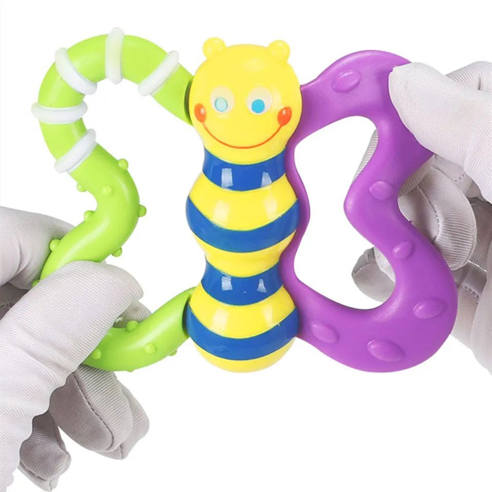 toys for baby 0-12 month plastic Animal model toy toddler boy teether rattle crib mobile frog toys for children sensory toys