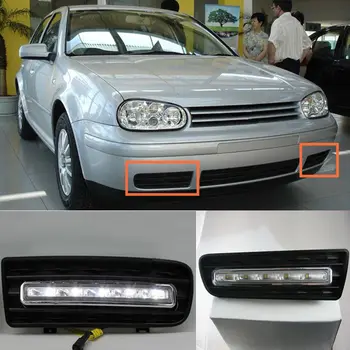 

A Pair White LED Daytime Running Lights DRL for Volkswagen Golf 4 1998-2004