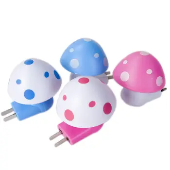 

Light control sensor mushroom night lamp kids with EU plug motion sensor LED night light Indoor lampara