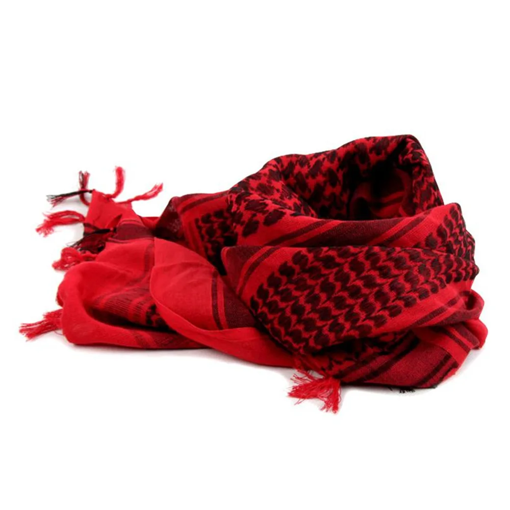 Шарф в стиле милитари тактический шарф арабский толстый Американский военный 4" вуаль Scrim Camo зимний шарф белый DE red OD