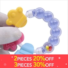 

Silicone Teething Beads Baby Teether Accessories Educational Toy Bite Rattle Round Silica Gel Toys For Childern Babys Teeth Care