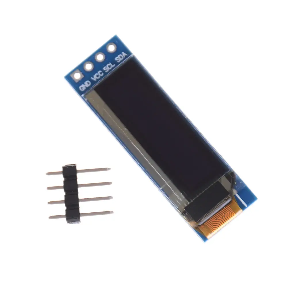 0.91/" 128x32 OLED LCD White//Blue Screen Module SSD1306 For Arduino US