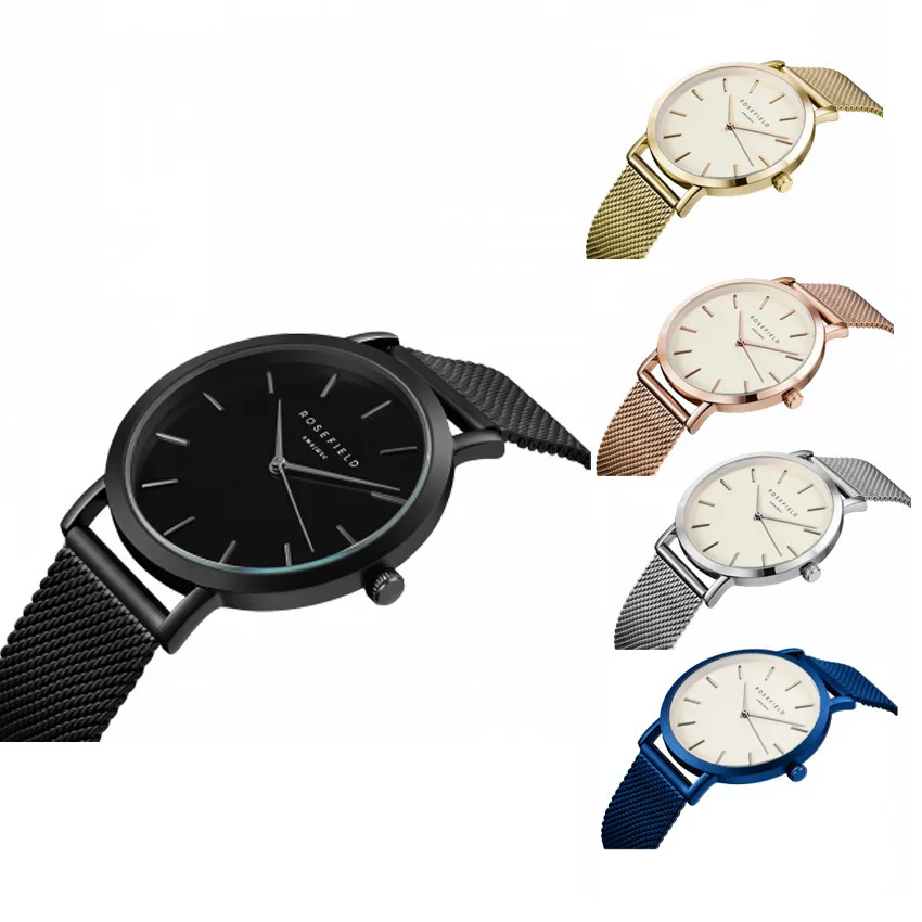 

2019 Fashion Women Wrist Watch Analog Quartz Movement Watch Waterproof Steel Mesh Strap Watch for Lady Drop Shipping Watch
