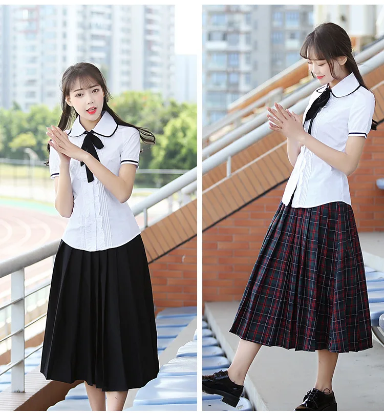 Японский Модный корейский Jk комплект школьной формы для девочек средней школы