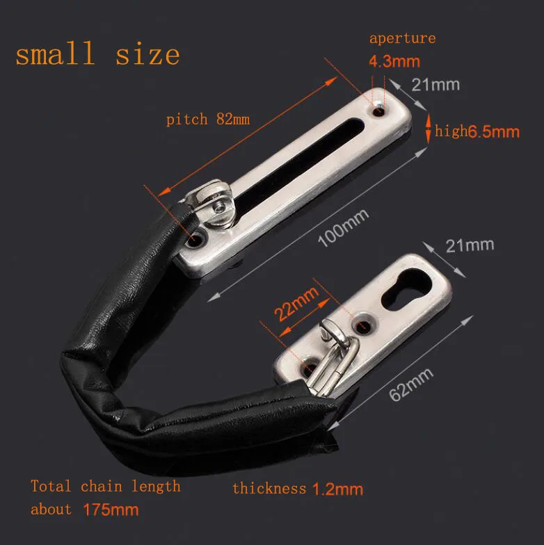 4 типа из нержавеющей стали Противоугонная застежка защитная цепь дверная застежка дверная цепь анти-замок безопасность