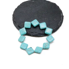 Натуральные камни растягивается геометрический браслет