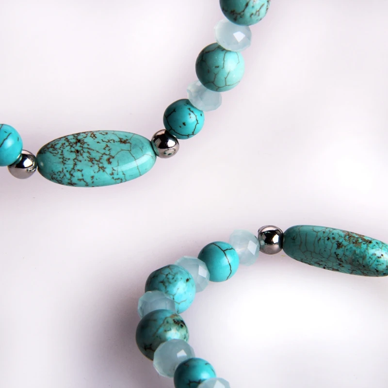 Мода женщина ювелирные изделия набор collares mujer камень ожерелье и браслет