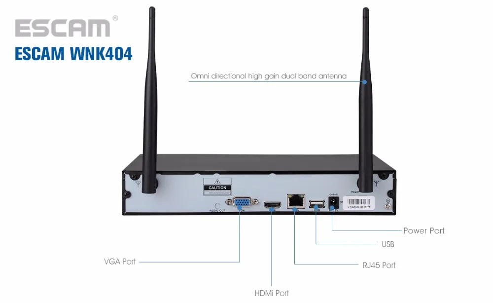 Escam WNK404 4CH WiFi IP камера s Wifi NVR комплект HD 720P Инфракрасный Открытый водонепроницаемый IP66 день/ночное видение ИК-камера безопасности