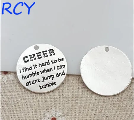 Высшее качество 5 шт./лот 25 мм буквенная надпись cheer. i считаю что это сложно быть