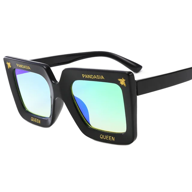 New Arrival 2019 Steampunk Baby Children Sunglasses Big Frame Square Bee Sun Glasses Kids Glasses for Girls Boys Oculos