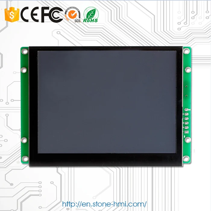 HMI device 7 inch LCD 800*480 touch screen 300 cd/m2 RS232 / RS485 / TTL