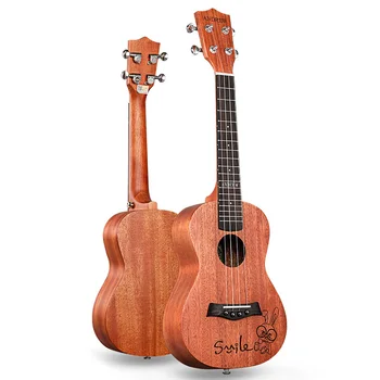 

Chinese brand mahogany top ukulele with cartoon rabit
