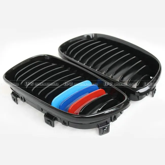 

ABS Front Grille Matte Black Three Color Car-Styling For BMW 1 Series E82 E87 E88 08-11 Single Style