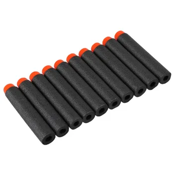 

New 100pcs 7.2cm Refill Darts for Nerf N-strike Series Blasters Kid Toy Gun-black