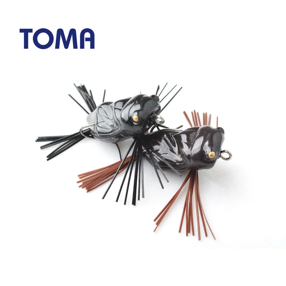 TOMA, 6 шт./лот, высокое качество, Cicada, лягушка, рыболовные приманки, 40 мм/5 г, Snakehead, приманка, Topwater, мягкая, бас, приманка, лягушка, рыболовная снасть